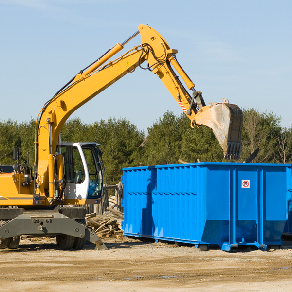 what size residential dumpster rentals are available in Summitville IN